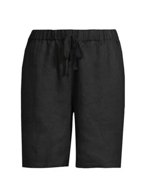 Pantalones Cortos Eileen Fisher LINO Medio Muslo Negro Cordón Para Mujer’s XXS NUEVOS CON ETIQUETAS $128 Foto 1 de 4