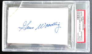 Gene Woodling Signed Score Card / Autographed / PSA/DNA Slabbed - Picture 1 of 2