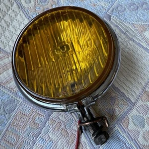 Ever Wing Fog Light Amber Lamp Car 120 Concave Glass Vintage 5” Datsun? - Picture 1 of 16