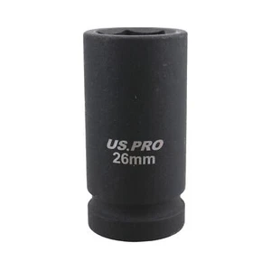 Enchufe de impacto profundo de 26 mm 3/4" accionamiento hexagonal único 6 puntos acero cromo vanadio - Imagen 1 de 1