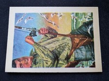 1956 Gum Inc. Adventure Card # 72 A Fisherman's Life Is Happy (EX)