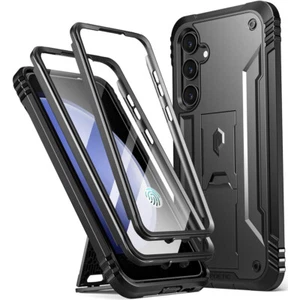 For Galaxy S23 FE Phone Case Shockproof Cover Screen Protector Kickstand Black - Photo 1 sur 6