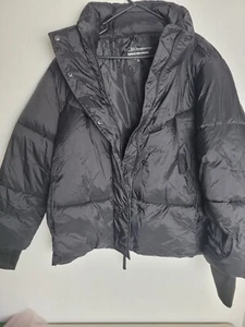 Chaqueta Abrigo BCBGeneration Mujer XXL Negro Cremallera Abombada - Imagen 1 de 6