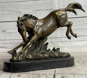 Estatuilla escultura de bronce obra de arte original firmada por Fisher Wild Horse estatua de - Imagen 1 de 10