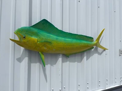 Réplica de montagem de meio peixe 42" golfinho vaca "Green Hornet" (Mahi) - Produção rápida - Imagem 1 de 3