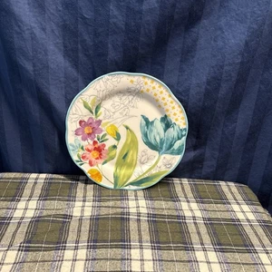 Pioneer Woman Blooming Bouquet 8.5" Salad/ Dessert Floral Plate    M4 - Picture 1 of 13