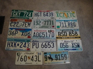 PLACA DE LICENCIA lote de 14 lote a granel... ENVÍO RÁPIDO CORREO PRIORITARIO - Imagen 1 de 1