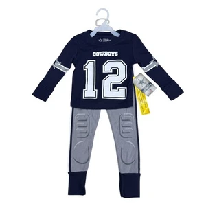 Dallas Cowboys Authentic Toddler Boy Football Sleepwear 2pc Set, Size 24 M NWT - Picture 1 of 12