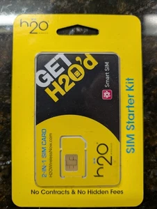 h2O Wireless SIM Starter Kit SIM Card SIM  - Picture 1 of 2