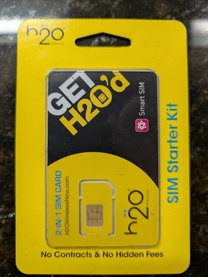 h2O Wireless SIM Starter Kit SIM Card SIM  - Image 1 of 2