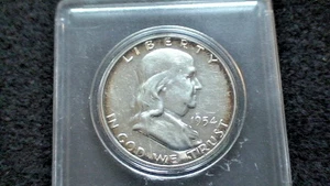 1954 Franklin Half Dollar BU Mint State 90% Silver 50c US Coin - Picture 1 of 4