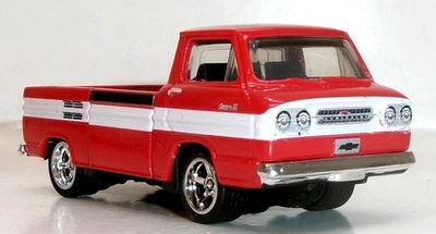 Caja de cerillas suelta 2025 roja Chevy Corvair 1961 rampa chrm rueda intercambio pilotos reales Foto 1 de 4