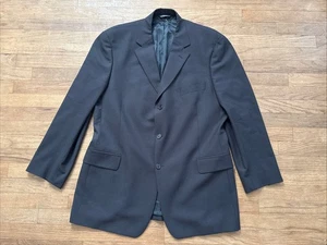 Blazer deportivo Brooks Brother elástico 97 % lana negro hecho en Israel 46L para hombre - Imagen 1 de 10