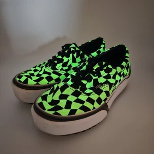 Vans Off the Wall Stacked Platform Glow in the Dark Checked Skate Shoes M6 W7.5 - Picture 1 of 11