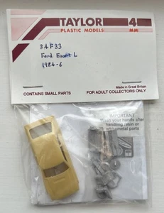 Taylor Plastic Models Ford Escort L 1984-6 Resin & White Metal Bausatz 1:76/4mm Neu - Bild 1 von 11