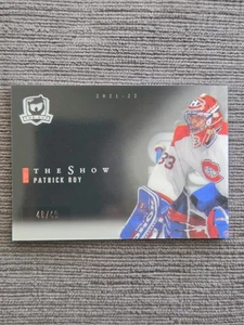 2021-22 UD The Cup Patrick Roy The Show Black /49 Montreal Canadiens - Picture 1 of 2
