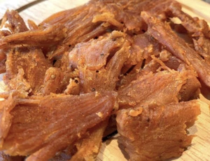 Buffalo Wing Chicken Jerky Papa Dan's Premium Jerky 1/2 Pound Bag 8oz Jerky Hut  - Picture 1 of 3