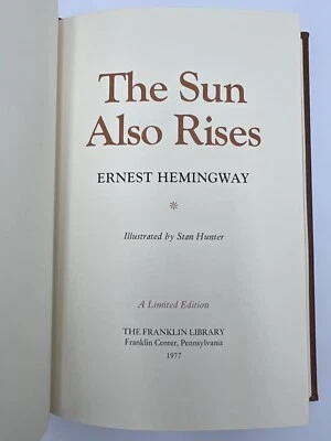 Franklin Library THE SUN ALSO RISES by Ernest Hemingway - Limited Edition 1977 - Image 1 of 4