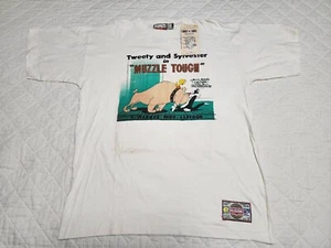 VTG Looney Tunes Classic Wear Sz M, Tweety & Sylvester, Muzzle Tough CHECK CONDI - Picture 1 of 10