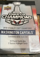 2018 Upper Deck Washington Capitals Team Set Stanley Cup Champions Sealed Box
