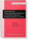 Papiers De The Third International Conférence Sur Historique Ling