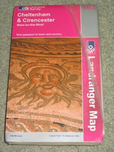 Ordnance Survey Landranger Map Sheet 163 Cheltenham & Cirencester 2006 Laminated - Picture 1 of 2