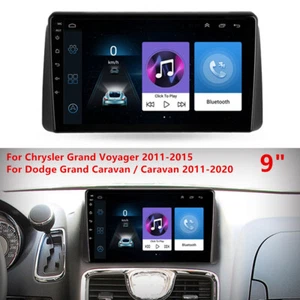 9'' Android WiFi Stereo Radio GPS Navigation For 2011-15 Chrysler Grand Voyager - Picture 1 of 12