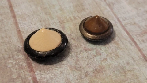 Antique Vintage Bubble Top Celluloid Buttons Cover