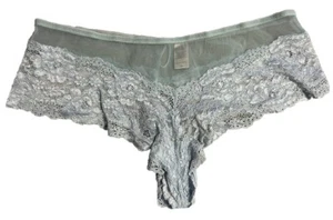 Vintage 2008 Victoria’s Secret Sheer Blue Lace Panties- Size 6/M - Picture 1 of 4