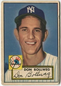 1952 Topps #128 Don Bollweg New York Yankees - Rookie Card - Picture 1 of 2