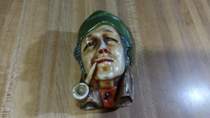 Vintage Chalkware Smoking Pipe Pirate Wall Decor! - Picture 1 of 10