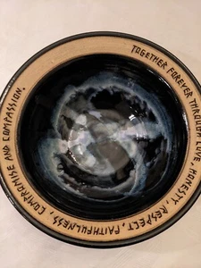 Ton Werks Keramik TOGETHER FOREVER Hochzeit Obstschale Bryan Becker 10 1/4" Neu - Bild 1 von 12