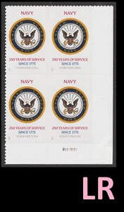 US 6004 Navy 250 Years F plate block 4 LR MNH 2025 - Picture 1 of 1
