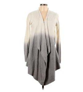 Barefoot Dreams L XL Ombre Sweater Bamboo Chic Lite #436 Ivory to Gray POCKETS - Picture 1 of 11