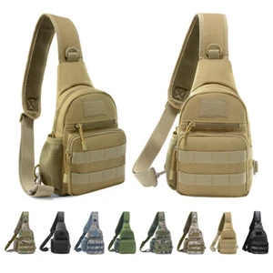 Man Shoulder Backpack Chest Bag Small Sling Cross Body Satchel Bag Outdoor - Picture 1 of 16