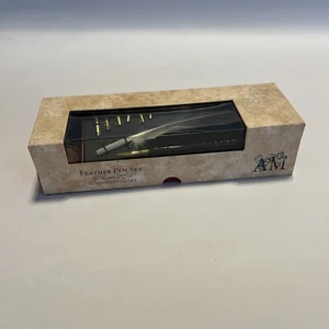 Authentic Models Calligraphy Feather Pen Set with Stylus & Ink Unused Open Box - Picture 1 of 5