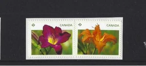CANADÁ 2012 DÍA LIRIOS FOLLETO PAR SIN MONTAR COMO NUEVO, MNH - Imagen 1 de 1