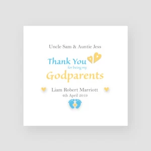 Personalised Handmade Thank You For Being My Godparents/Godfather/Godmother Card - Picture 1 of 8