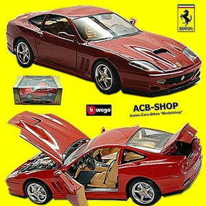 Ferrari 550 Maranello Coupe 1996-2001 Red 1:18 Bburago - Picture 1 of 9