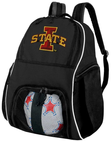 Iowa State Soccer Backpack - Iowa State University Volleyball Bag SHOE POCKETS! Cover
