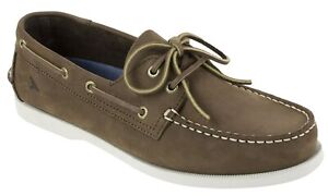RUGGED SHARK Men's Boat Shoe, Classic Look, Premium Genuine Leather, SIZE 11.5