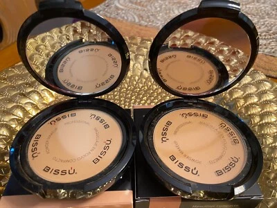 LOT OF TWO 2 BISSU PROFESSIONAL POWDER MAKEUP # 11 ALMOND BEAUTY FACE PRESSED - Image 1 of 4