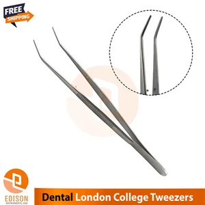 Dental London College Tweezers Serrated Dressing Forceps Surgical Instruments - Picture 1 of 2