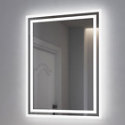 EMKE Illuminated Bathroom Mirror With Dimmable Led Lights Demister Pad Anti-fog