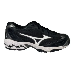 Scarpe da baseball Mizuno Wave da donna Speed Trainer taglia 7 nero/bianco. Indossato Qualche Volta - Foto 1 di 12