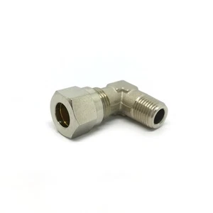 RACCORDO CON OGIVA A L M.1/8 TUBO 6 A COMPRESSIONE - Imagen 1 de 2