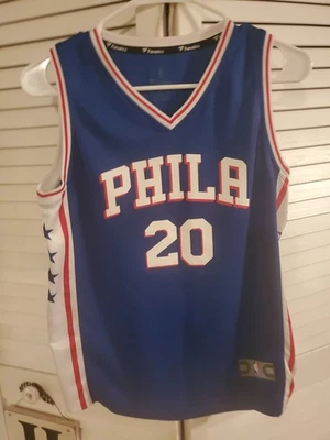 NBA Philadelphia 76ers Markelle Fultz Youth Large Basketball Jersey #20 Navy☆☆ - Image 1 of 4