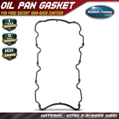 Engine Oil Pan Gasket for Ford Escort 1998-2003 Contour 1995-2000 Mercury Cougar - Image 1 of 4