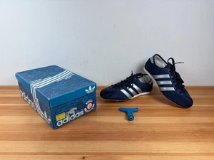 Scarpe da ginnastica Adidas Speeder Running Spikes Track vintage anni 80 - Made in France UK 5 - Foto 1 di 23