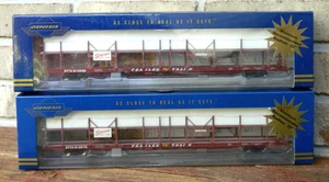 Lot of (2) Athearn Genesis HO Scale Seaboard Air Line F89F Auto Rack Flat Cars - Picture 1 of 5